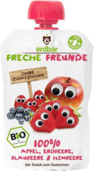 Quetschbeutel Apfel, Erdbeere, Blaubeere & Himbeere