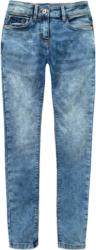 Mädchen Skinny-Jeans in Used-Waschung