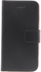 Slim Leder Bookstyle Tasche für Samsung S5 mini, Schwarz