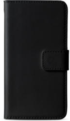 Slim Leder Bookstyle Tasche für Sony Xperia Z2, Schwarz