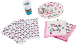 Party-Set mit Regenbogen-Motiv, 42-teilig