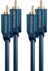 CLICKTRONIC 70379 2xCinch/2xCinch 2m st. audio