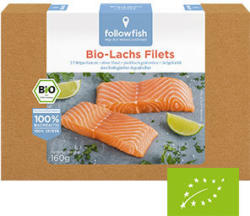 followfish Bio Lachs Filets gefroren, jede 160-g-Packung