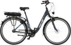 FAHRRAD - Pedelec - FISCHER - FAHRRAD 19904 CITY ECU 1401 Citybike (28 Zoll, 44 cm, Tiefeinstieg, 522 Wh, Grau)
