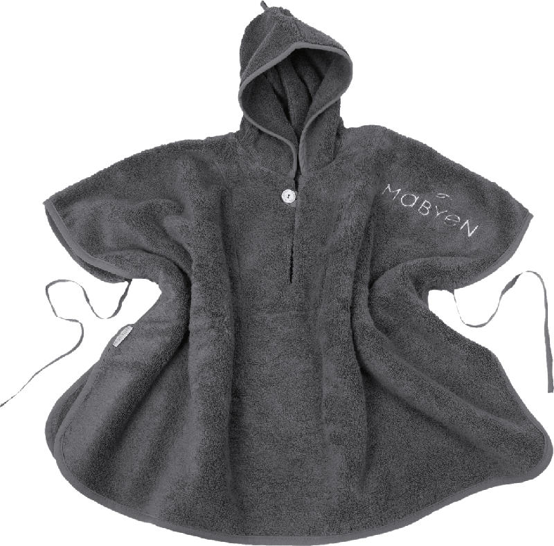 Mabyen Baby Poncho dunkelgrau