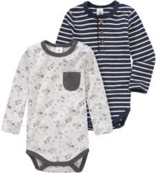 2 Baby Langarmbodys