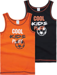 2 Jungen Unterhemden mit Fußball-Print