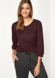 COMMA 3/4-Arm Strickshirt mit eingearbeiteten Glitzergarnen
