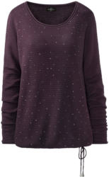 Damen Pullover mit kleinen Schmucksteinchen