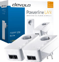 Powerline, Dlan & Ethernet-Adapter - Powerline Adapter DEVOLO 9297 dLAN® 550 duo+ Starter Kit 500 Mbit/s kabelgebunden