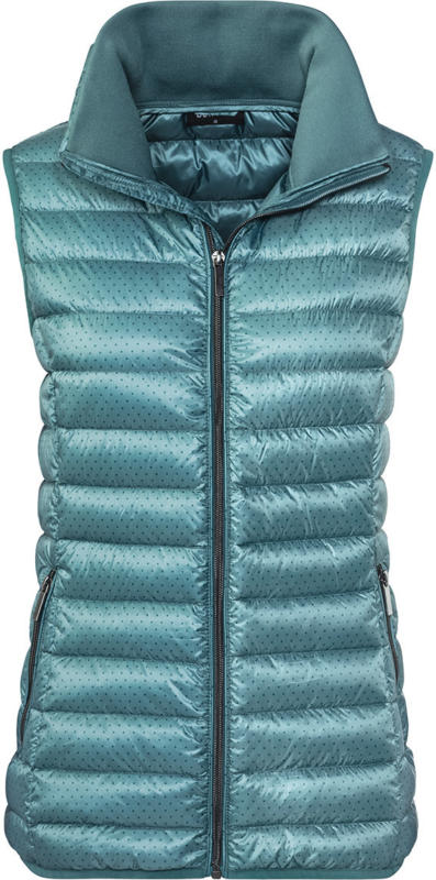 Damen Soft-Daunenweste mit Pünktchen allover
