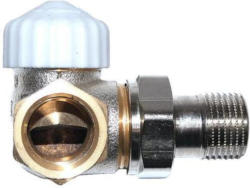 Heimeier Winkelthermostatventil V-Exakt II, 1/2" links, vernickelt