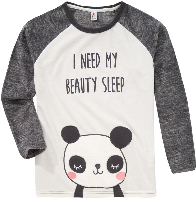 Mädchen Loungewear-Shirt mit Panda