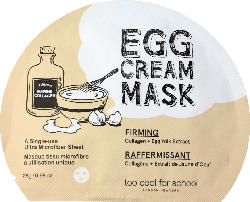 too cool for school Tuchmaske EGG Cream Mask Firming