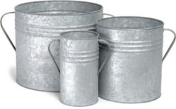 Garden Trading Blumenkübel-Set aus verzinktem Stahl