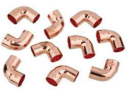Kirchhoff 90°-Winkel 15 mm, 1 Muffe, Kupfer, 10 Stück
