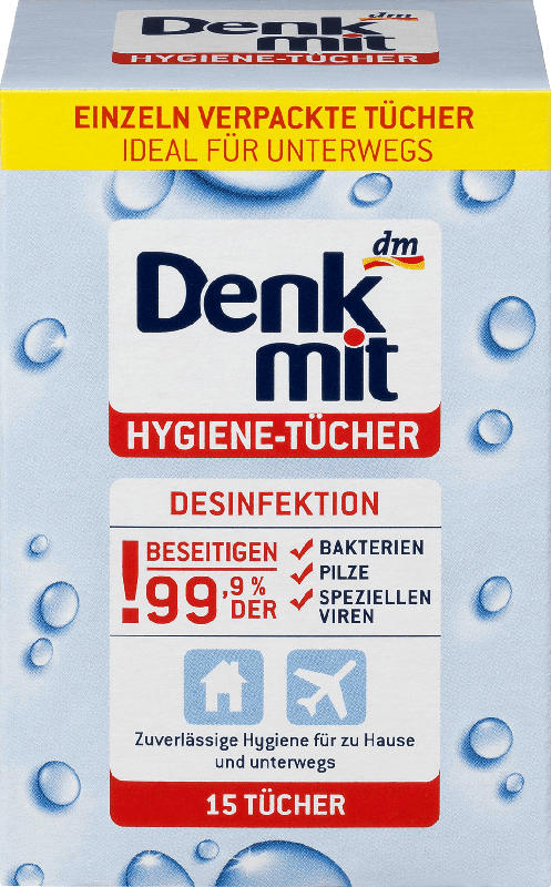 Denkmit Hygiene-Tücher