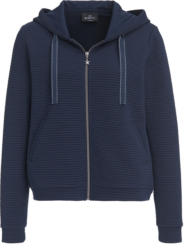 Damen Sweatjacke mit Querrippen
