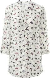 Damen Bluse mit Schmetterlingen allover