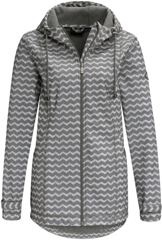 Damen Softshelljacke mit Zick-Zack-Muster