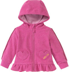 Baby Sweatjacke mit Glitzer-Streifen