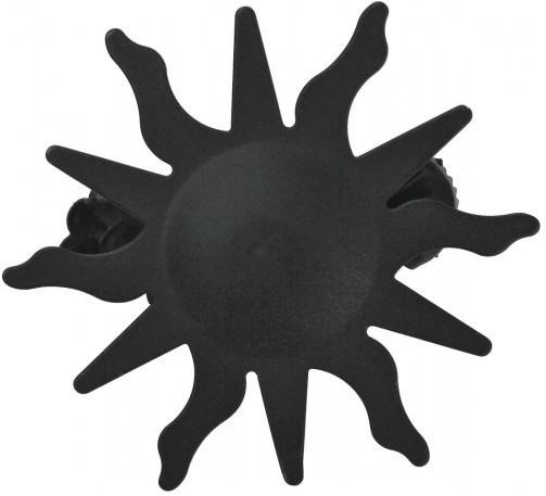 Dekoklammer Sonne, Metall, schwarz