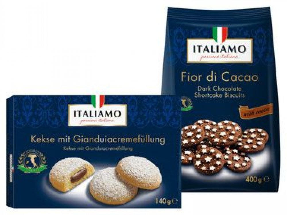 ITALIAMO Kekse mit Gianduiacremefüllung/ Mürbteigkekse ✔️ Online von Lidl  Österreich