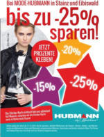 Hubmann Fritz Kaufhaus Jetzt Prozente kleben - bis zu 20% sparen! - bis 31.12.2014