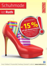 Modehaus Roth -15% auf alle Damen Schuhe - bis 21.03.2015