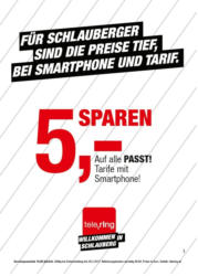 5 EUR auf Tarife mit Smartphone sparen