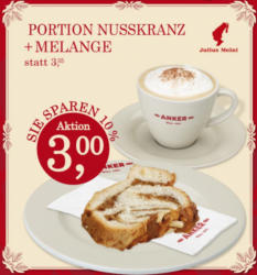 Portion Nusskranz + Melange