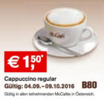 McDonald's Cappuccino regular - bis 09.10.2016
