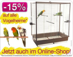 Cats&Pets: Weekend-Aktion: -15% auf alle Vogelheime