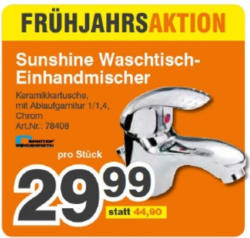 Sunshine Waschtisch-Einhandmischer