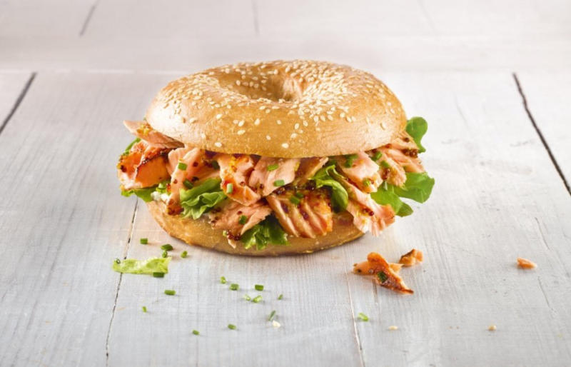 Pulled Lachs-Bagel
