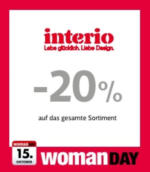 Interio Boutique -20% auf das gesamte Sortiment - bis 15.10.2015