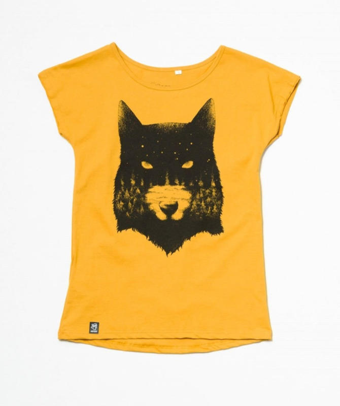 Lea Wolf BIO T-Shirt mit lockerem Rundhalsausschnitt