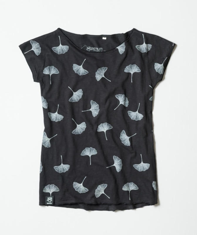 Lea Ginko BIO T-Shirt mit lockerem Rundhalsausschnitt