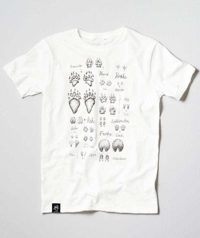 Spuren Mit deinem BIO-Basic T-Shirt auf Tierspurensuche :)