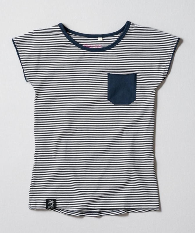 Lea gestreift BIO T-Shirt mit lockerem Rundhalsausschnitt in wunderschöner Streifenoptik