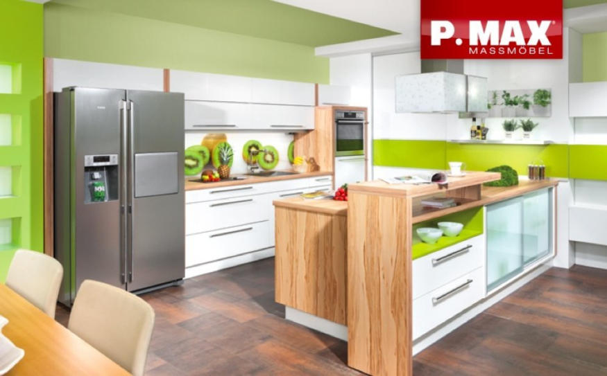 wogibtswas.at - Moderne Wohnküche mit Kochinsel und Bar € 731,00 statt