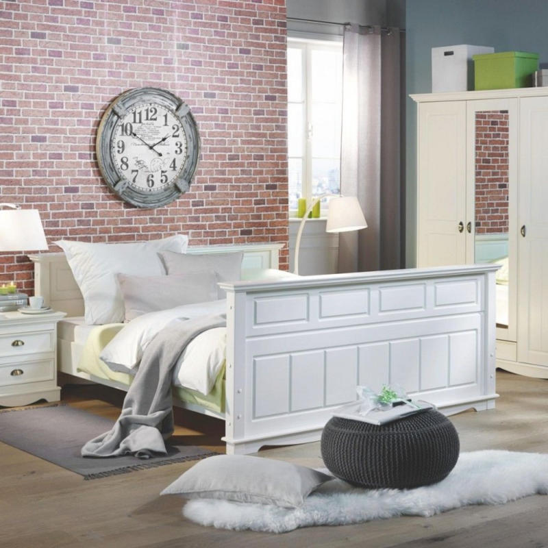 premium living Holzbett Claudia 180x200cm Weiß für nur € 299 statt €