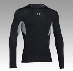 UNDER ARMOUR HG Compression CoolSwitch LS Tee Schwarz/Grau