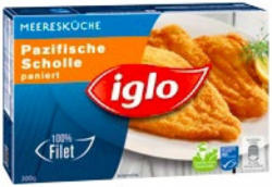 Iglo Scholle natur, paniert oder Atlantik Lachs Naturfilet