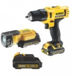 Akku-Bohrschrauber DCD710S2 LI inkl. LED-Akku-Lampe