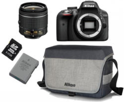 Nikon Digitale Spiegelrefexkamera D3300 + AF-P 18-55 VR 18-55 BIG BOX ZUBEHÖR KIT