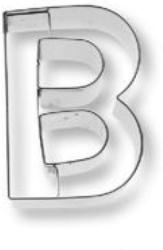 Birkmann Ausstecher / Ausstechform "Buchstabe B" für Kekse & Plätzchen