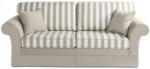 DEPOT Sofa 3 Sitzer SABA Baumwolle hellbeige mit Streifen ca. L:226 x T:70 x H:91 cm - bis 10.11.2014