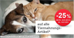 Eurospar: -25% auf Tiernahrungsartikel