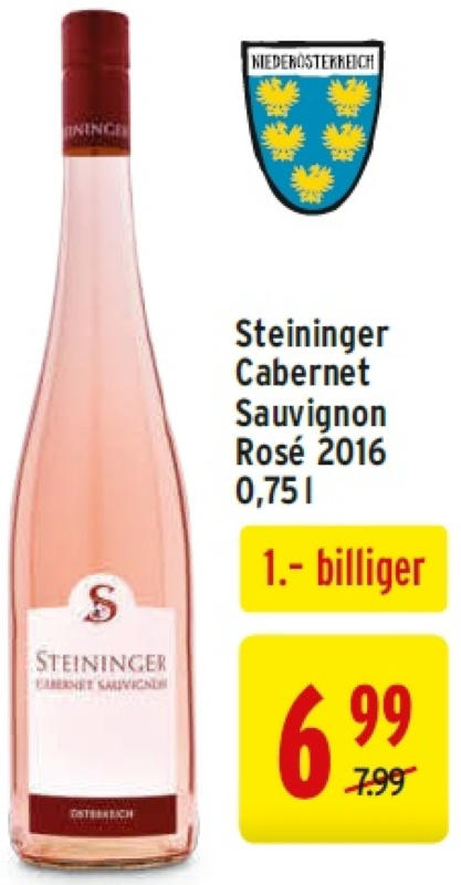 Steininger Cabernet Sauvignon Rosé 2016 Für Nur € 6,99 Statt € 7,99 ️ ...